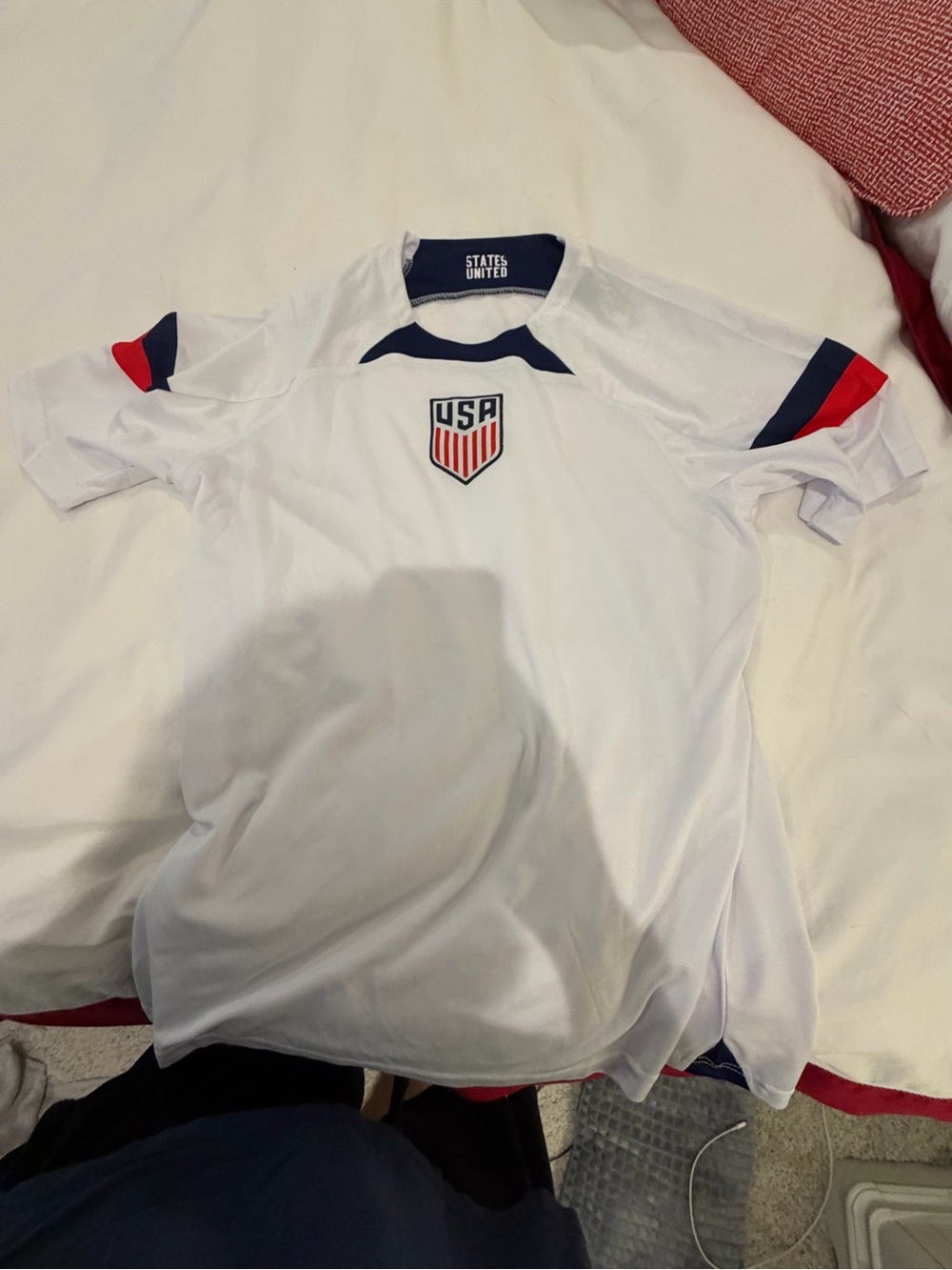 USA Soccer Jersey White Red Blue Size Large | Bought at 2026 World Cup